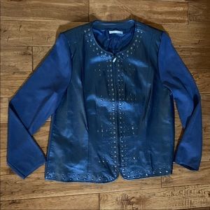 Peter Nygard embellished Leather Jacket